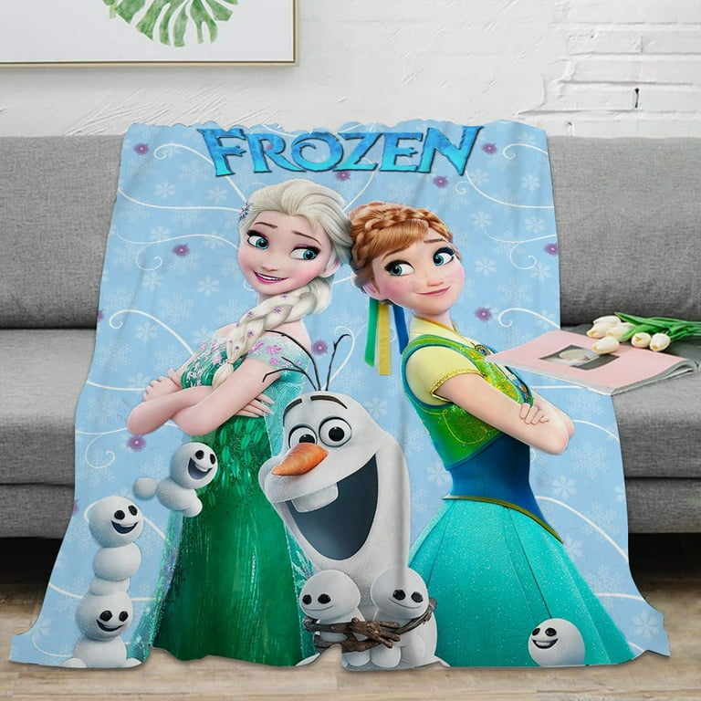 Frozen Anna Fleece Throw Blankets Super Soft Flannel Cozy Blankets Washable Fuzzy Blanket for Couch Sofa Bed Office Throw Size Warm Plush Blankets for