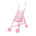 thumbnail image 3 of Cochecito de bebé para muñecas, silla plegable con ruedas de doble fila, accesorios para casa de juegos para todas las muñecas de 8 pulgadas, 3 of 9