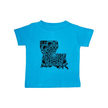 

Inktastic Louisiana Silhouette Mandala Gift Baby Boy or Baby Girl T-Shirt