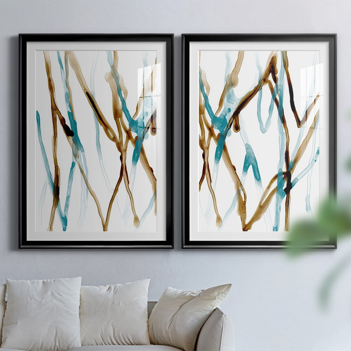Wexford Home Runnel XVII Premium Framed Print, 26.5" x 36.5" - Ready to Hang, Black (Set of 2)