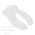 thumbnail image 3 of Disposable Eye  Paper, Ultra Thin Silk Fabric U Shape Wet Compress Eye  Sheet Fit Skin Right Size  For Home Salon Use, 3 of 8