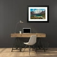 thumbnail image 4 of Albert Zimmermann 24x18 Black Modern Framed Museum Art Print Titled - Lake Gosau with a View of the Dachstein Massif, 4 of 5