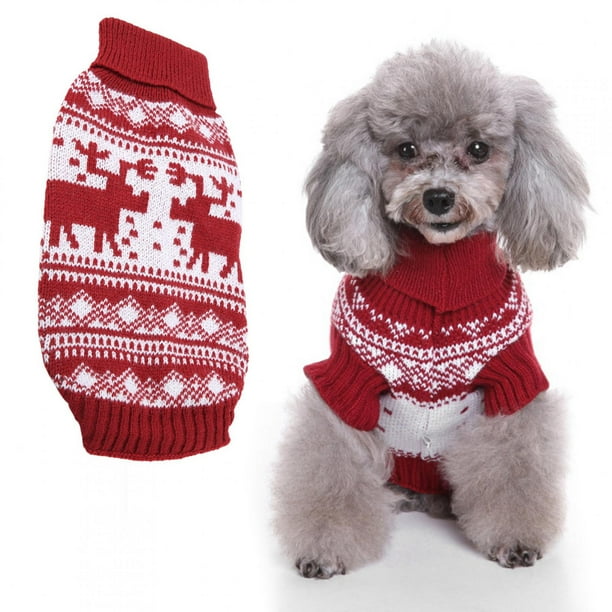 Ropa navideña para mascotas, suéter navideño de moda para perros