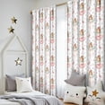 thumbnail image 5 of Blackout Kids Curtains,White Watercolor Fairy Princess Pattern Childrens Insulated Curtains Set Of 2,Bedroom Essentials,Toddler Room Decor 52"x84", 5 of 5