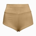 thumbnail image 6 of HCNTES Women's High Waist Yoga Booty Shorts Cut Out Sexy Dance Club Gym Active Hot Pants (Khaki,M), 6 of 8