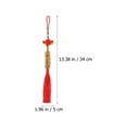 thumbnail image 2 of Niceauty 6pcs Chinese Knot Lucky Hanging Pendants Red Polyester Home Ornament Car Decoration, 2 of 6