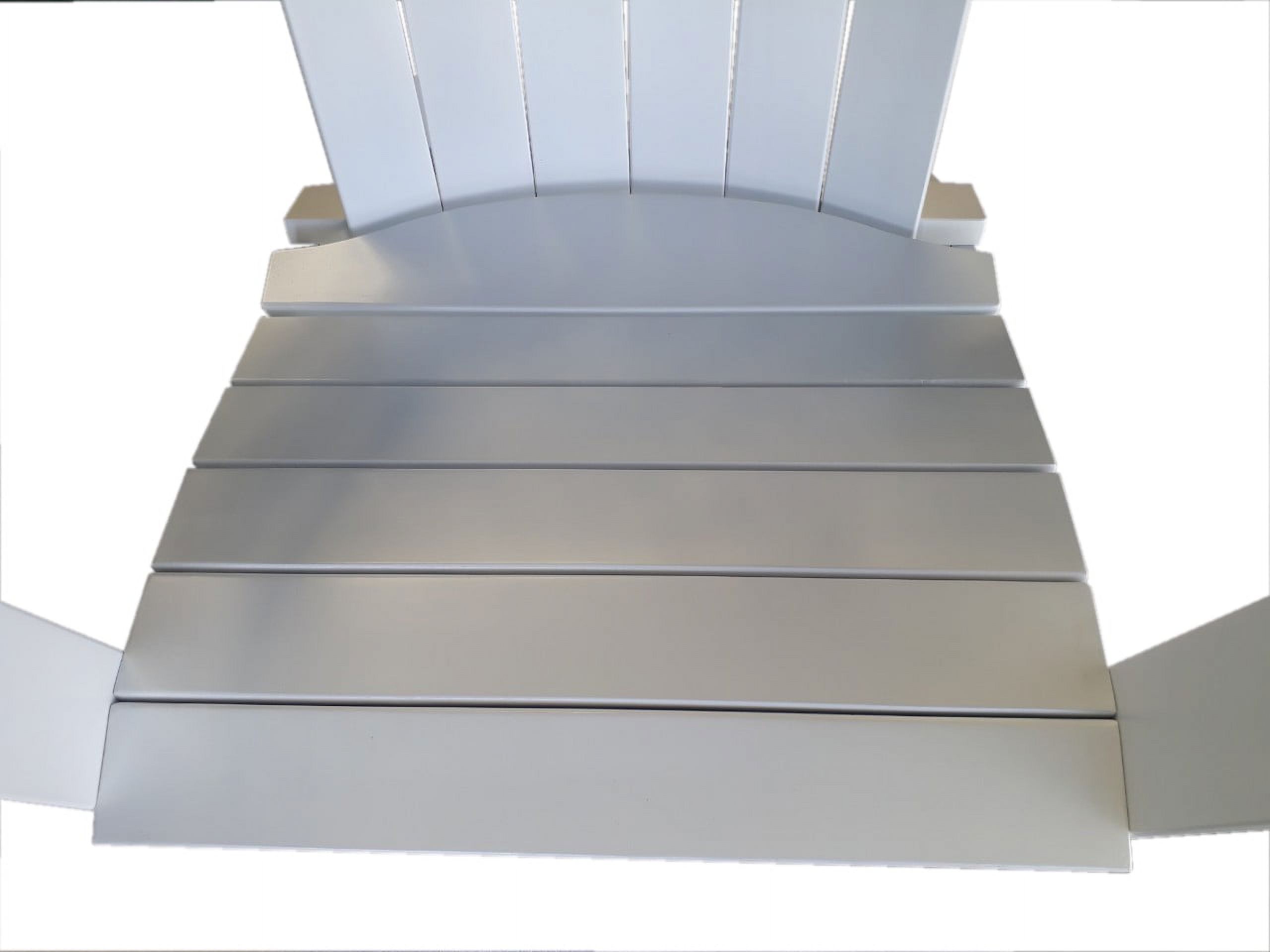 Mainstays Wood Outdoor Adirondack Chair, White Color - image 3 of 8