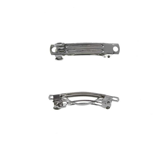 HBC French Hair Barrette Metal Hair Clips- 40mm (1.5 Inch) - 24 Pack