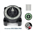 thumbnail image 3 of 500A Battery  Switch, Waterproof Heavy Duty 4 Position Marine Battery Disconnect Switch, RV Isolator Shut Off, 3 of 7