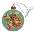 thumbnail image 1 of Cats Selfie Picture Wood Christmas Tree Holiday Ornament, 1 of 7