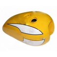 thumbnail image 4 of Fits Triumph T140 Petrol Gas Fuel Tank Yellow Cream White Painted Repro, 4 of 5
