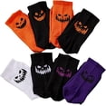 thumbnail image 1 of Halloween Socks, 1 Pair Of Unisex Fun Personality Pattern Socks, Pure Cotton Socks, Warm And Breathable, Suitable For Halloween Decoration, 1 of 3