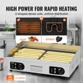 thumbnail image 3 of Commercial Electric Griddle 2800W, Countertop Flat Top Grill, 122-572°F Temp Control, 28.74x15.75in Stainless Steel, 2 Shovels, Home/Restaurant - No Plug, 3 of 7