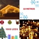 thumbnail image 4 of Luces de navidad, Serie de Cascadas Serie de Luces Led, Luces Cascada con 8 Modos de Iluminación, Cascada de Luz Led Navideña (18M 1000LED, Blanco cálido), 4 of 9