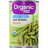 Great value organic cut green beans, no salt added, 14.5 oz (Pack of 12)
