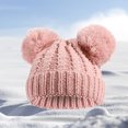 thumbnail image 4 of Odeerbi Baby Boys Girls Beanie Infant Toddler Knitted Hats 2025 New Kids Winter Gradient Hat Warm Thick Ski Cap With Ball Of Yarn, 4 of 6