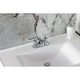thumbnail image 4 of Kingston Brass FB2601CML Manhattan Double-Handle 4" Centerset Bathroom Faucet with Pop-Up Drain, Polished Chrome, 4 of 7