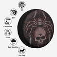 thumbnail image 6 of Kdxio Spider with Skull for Tire Cover Wheel Protectors Tyre Covers Weatherproof Wheel Covers Universal Fit for Trailer Rv SUV Truck Camper Travel Trailers 14 inch, 6 of 8