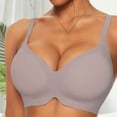 thumbnail image 4 of Antinious Womens Solid Foam Padding Wireless Gentle Support Fixed Padding Comfortable Daily Bra, 4 of 5