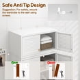 thumbnail image 2 of Polup 86" H Adult Steel Wardrobe Closet, Modern Sturdy White Armoire Cabinet with Hanging Rod & Shelves for Adult Bedroom, 2 of 10