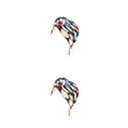 thumbnail image 1 of Turbante Nudo Jumpingount estilo bohemio estampado Protección solar Cómodo 2piezas Negro, 1 of 6