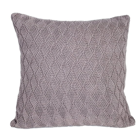 Parkland Collection Aldo 20x20" Weave Cotton Fabric  Throw Pillow in Beige