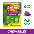 thumbnail image 4 of Children's Zyrtec 24 Hr 10 mg Allergy Chews for Ages 6+, Grape, 48 Count, 4 of 12