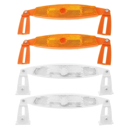 OULII 4Pcs Bike Wheel Reflectors Night Riding Safety Decorative Reflective Plates