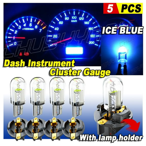 BLUE LED Kit For 1992-1999 Chevrolet Trucks Gauge Cluster & AC Controls 5X