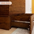 thumbnail image 3 of GraceGrove Murphy Bed with 2 USB Ports and Charging Station, Reddish-Brown Murphy Bed Twin with Storage Cabinet, Twin Size Murphy Bed with Drawers, Bedroom Cabinet Bed Guest Bed , Murphy Bed Cabinet, 3 of 12
