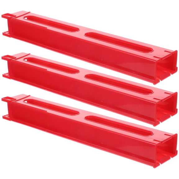 LOLIPPYY 3-Piece Red Plastic Train Set Accessories for Kids, Clips to Boost Parent-Child Playtime Interaction