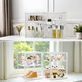 thumbnail image 6 of Acrylic Display Case for Collectibles, Clear Storage Bin with 3 Adjustable Layers and 1 Removable Divider, Stackable Clear Storage Box with Magnetic Door for Figures, Home or Office,Large, 6 of 8