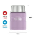 thumbnail image 5 of Thermos Stainless King Vacuum Insulated Food Jar with Folding Spoon, Lavendar, 16oz, 5 of 10