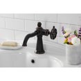 thumbnail image 2 of Kingston Brass KS354RXNB Belknap One-Handle Single-Hole Bathroom Faucet with Push Pop-Up Drain, Naples Bronze, 2 of 7