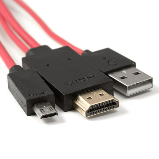 medley Afzonderlijk Inconsistent MHL Adapter Cable Micro USB to HDMI for Samsung Galaxy S3 S4 & Note 2 -  Walmart.com