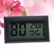thumbnail image 2 of Termómetro higrómetro digital multifuncional Pantalla LCD Medidor de humedad de temperatura interior con alarma de reloj de calendario retroiluminado (negro), 2 of 4