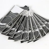 FELTECHELECTR 1Pack Round Knitting Needles for Yarn Stainless Steel Circular Crochet Needles Craftsmen Silver