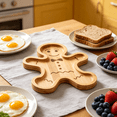 ACDANC 2026 New Gingerbread Man Plates Bamboo for Holiday Parties and ...
