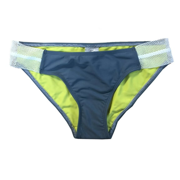 RAYS by Beach Rays Women's Mesh Side Bikini Bottom Charcoal/Citrus S