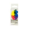 Numeral 6 Tie Dye Birthday Pick Candle (Available in a pack of 24)