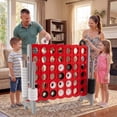 thumbnail image 2 of Costway Jumbo 4-to-Score 4 in A Row Board Game Set Outdoor Indoor Kids Adults Family Fun Gray + Red, 2 of 9
