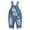 Blue-2182, variant on KIDSCOOL SPACE Baby Boys Easy Diaper Changing Snap Legs Rockets Embroidered Denim Overalls,Blue,2-3 Years