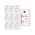 thumbnail image 3 of Deeceymbur 10 Pack Waterproof Removable Flag Temporary Tattoos Face Stickers for International Teams Fan Gear Party Supplies Multicolor Sports Celebration Decals, 3 of 6
