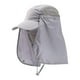 thumbnail image 3 of Gorra de beisbol con solapa para el cuello Sunnimix Protección solar a prueba de polvo Gris claro, 3 of 8