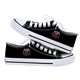 thumbnail image 1 of Anime Stranger Things temporada 4 Cosplay zapatos de lona Dustin HellFire Club zapatillas Casual plataforma alta zapatos transpirables niño niñaparte superior baja negra142 Deng Xun unisex, 1 of 2