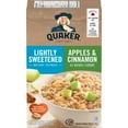 thumbnail image 1 of Quaker Lightly Sweetened Apples & Cinnamon Instant Oatmeal, 1 of 20