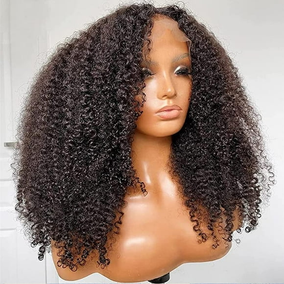 Skouty 24 Inch Kinkycurly Wig Human Hair 13x4 Lace Front Wigs 180 Density Glueless Wigs Human Hair Pre Plucked Brazilian Kinky Straight Wig