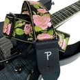 thumbnail image 4 of Perri's Premium Jaquard Weaved on Webbing Backing Guitar Strap Pink Rose 2 in., 4 of 4