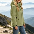 thumbnail image 6 of Vynhevius Womens Outdoor Jacket Solid Hooded Zip Up Windproof With Pockets, 6 of 6