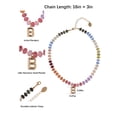 thumbnail image 3 of Time and Tru Goldtone Multicolored Bead Initial "B" Necklace, 3 of 6